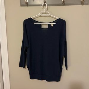 Lole Dark Blue 3/4 Sleeve Top